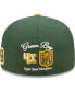 Бейсболка полосатая New Era Green Bay Packers Super Bowl XXXI 59FIFTY для мужчин green, gold, 7 1/2 - фото #5