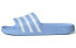 Фото #1 товара adidas Adilette Aqua Slides 女款 蓝白色 拖鞋 / Сланцы Adidas Adilette Aqua Slides для спорта и отдыха,