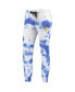 Women's White and Royal Los Angeles Rams Melody Tie-Dye Jogger Pants