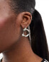 ALDO kourtnay medium chunky hoop earrings in silver