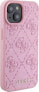 Guess Guess GUHCP15SP4EPMP iPhone 15 / 14 / 13 6.1" różowy/pink hardcase Leather 4G Stamped - фото #4