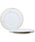Фото #1 товара Golden Wave Set of 4 Dinner Plates, Service For 4