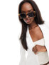 Фото #1 товара AJ Morgan oversized rectangle sunglasses in tortoiseshell