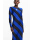 Фото #2 товара Women's Striped midi dress