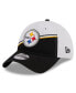 Men's White, Black Pittsburgh Steelers 2023 Sideline 9TWENTY Adjustable Hat