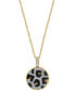 Фото #2 товара EFFY Collection eFFY® Multicolor Diamond Animal Print 18" Pendant Necklace (1/2 ct. t.w.) in 14k Gold