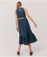 ფოტო #2 პროდუქტის Plus Size Cotton Coastal Double Gauze Cutout Midi Dress