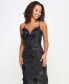 Фото #4 товара Juniors' Embroidered Open-Back Gown, Created for Macy's