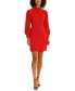 Women's Bubble-Crepe Blouson-Sleeve Mini Dress