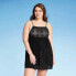 Juniors' Crochet Cover Up Dress - Xhilaration™ Black Size XL