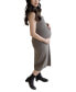 ფოტო #2 პროდუქტის Maternity Wool Blend Sleeveless Alexandra Dress