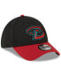 Фото #3 товара Men's Black, Red Arizona Diamondbacks Road Team Classic 39THIRTY Flex Hat