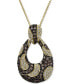 Chocolatier® Diamond Loop 18" Pendant Necklace (1-1/2 ct. t.w.) in 14k Gold