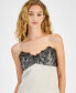 ფოტო #3 პროდუქტის Women's Lace-Overlay V-Neck Camisole Top