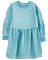 Toddler Long-Sleeve Velour Dress 5T