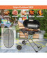 Фото #5 товара Portable Propane Grill Folding Gas Grill Griddle with Wheels & Side Shelf