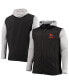 Фото #1 товара Men's Black and Gray Cleveland Browns Big and Tall Alpha Full-Zip Hoodie Jacket