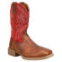 Фото #3 товара Justin Boots Canter Water Buffalo 11" Wide Embroidered Square Toe Mens Brown, R