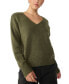 Фото #1 товара Women's Easy Breezy V-Neck Pullover Sweater