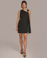 Women's Hardware-Trim Draped Sheath Dress