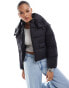 Фото #3 товара Stradivarius STR cropped puffer jacket in black