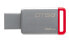 Kingston DataTraveler 50 32GB - 32 GB - USB Type-A - 3.2 Gen 1 (3.1 Gen 1) - Capless - Red - Silver