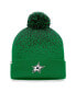 Men's Kelly Green Dallas Stars Iconic Gradient Cuffed Knit Hat with Pom