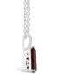 ფოტო #3 პროდუქტის Women's Garnet (3-1/3 ct.t.w.) and Diamond Accent Pendant Necklace in Sterling Silver