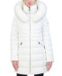 Фото #1 товара Women's Faux-Fur-Trim Hooded Puffer Coat