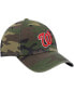 ფოტო #4 პროდუქტის Men's Camo Washington Nationals Team Clean Up Adjustable Hat