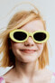Фото #2 товара Солнцезащитные очки в овальной пластмассовой оправе ZARA