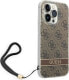 Фото #3 товара Guess Etui Guess do iPhone 14 Pro 6,1" brązowy/brown hardcase 4G Print Strap