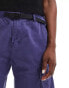 Gramicci cotton twill long line cargo short in blue