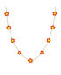 Фото #1 товара Coral Daisy Necklace 14K Gold