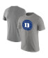 Men's Heather Gray Duke Blue Devils Basketball Logo T-shirt