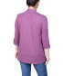 ფოტო #2 პროდუქტის Petite 3/4 Sleeve Two in One Top