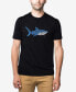 Фото #1 товара Men's Premium Blend Daddy Shark Word Art Short Sleeve T-shirt