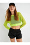 Фото #2 товара Футболка Koton File Sport Cropped Crew Neck