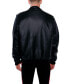 ფოტო #3 პროდუქტის Big & Tall Faux Leather Iconic Racer Jacket