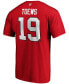 Фото #3 товара Men's Jonathan Toews Red Chicago Blackhawks Team Authentic Stack Name and Number T-shirt