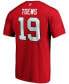 ფოტო #3 პროდუქტის Men's Jonathan Toews Red Chicago Blackhawks Team Authentic Stack Name and Number T-shirt