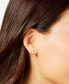 ფოტო #2 პროდუქტის Hello Kitty Enamel Stud Earrings in 10k Gold