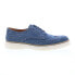 Фото #1 товара Bruno Magli Salento BM2SLNM11 Mens Blue Nubuck Oxfords Wingtip & Brogue Shoes 8