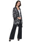 ფოტო #5 პროდუქტის Women's Printed Open-Front Kimono