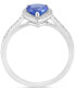 Фото #4 товара Кольцо EFFY Tanzanite Halo Pear