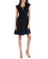 Фото #4 товара Scoop Neck A-Line Dress with Keyhole Detail