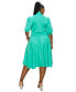 Plus Size Carina Donna Flare Dress w/ Pockets