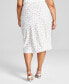 ფოტო #8 პროდუქტის Trendy Plus Size Floral-Print Midi Skirt