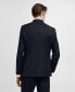 Men's Slim Fit Double-Breasted Suit Blazer
