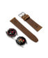 Фото #4 товара Unisex Ashby Brown Genuine Leather Universal Smart Watch Strap 22mm